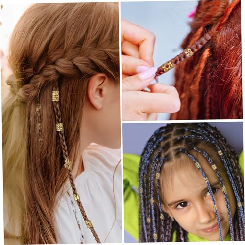 Perles pour tresses et accessoires cheveux anneaux métalliques