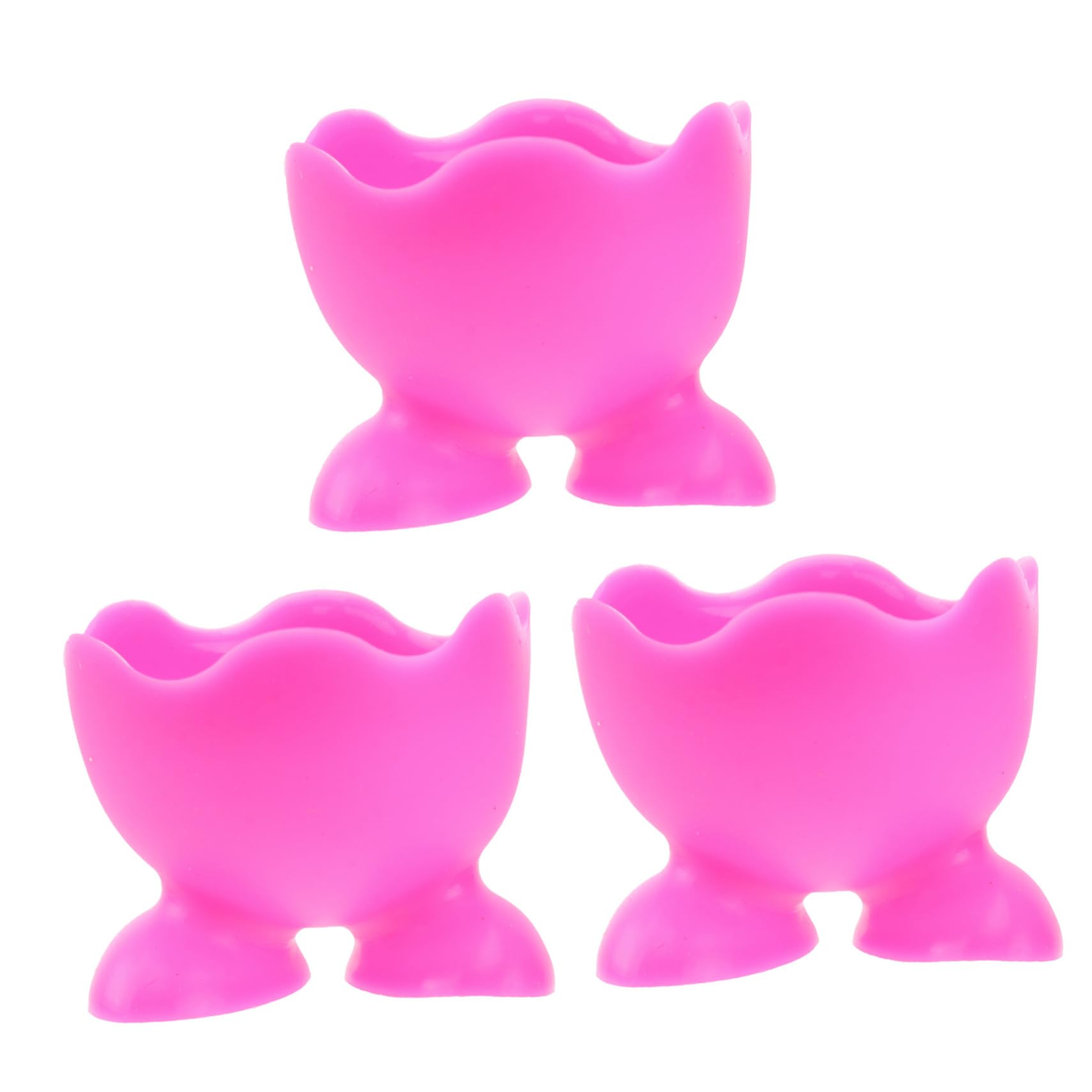 IMIKEYA 3 Pièces Tasses pour Œufs Durs Coquetiers en Silicone Tasses à Œufs Réutilisables Antiadhésives pour Cuisson Vapeur et Repas en Famille
