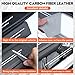 Door Sill Protector, Car Door Entry Guards, 10Pcs Car Door Protector, Carbon Fiber Leather Waterproof Scratch Protection Strips (for All car Models) Door sill Trim Entry Guard (Black)