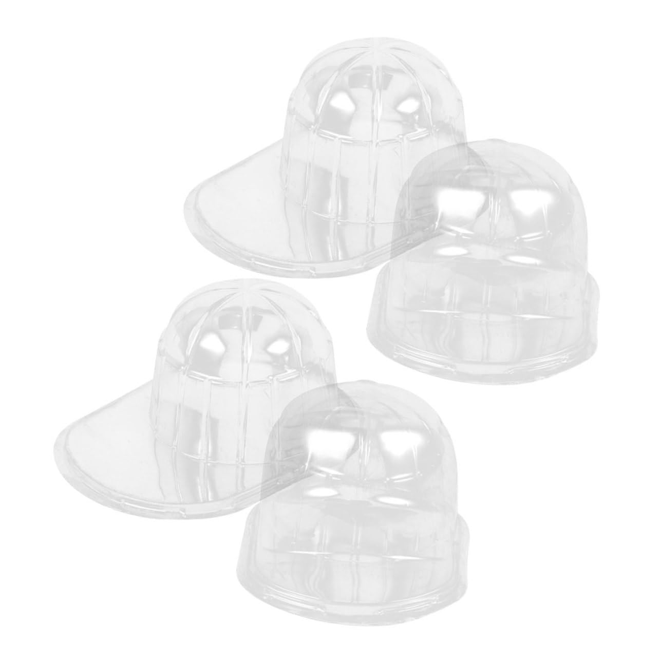 Vaguelly Porta Cappelli da Baseball 4 Pezzi in Pp Trasparente Protezione Anti-deformazione e Design Impilabile per Casa e Negozio di Cappelli