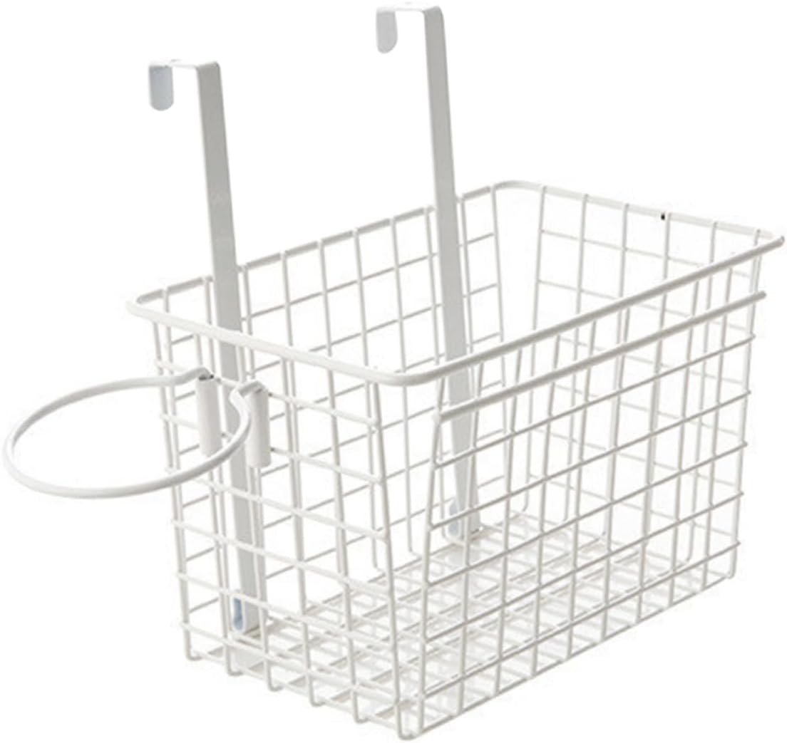 Iron Material Cupboard Door Hanging Storage Rack Hair Dryer Holder Wall Mounted Drying Rack for Kitchen Bathroom