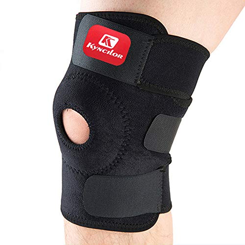 Joelheira, Andoer 1 peça elástica joelheira suporte joelheira joelheiras ajustáveis ​​para basquete