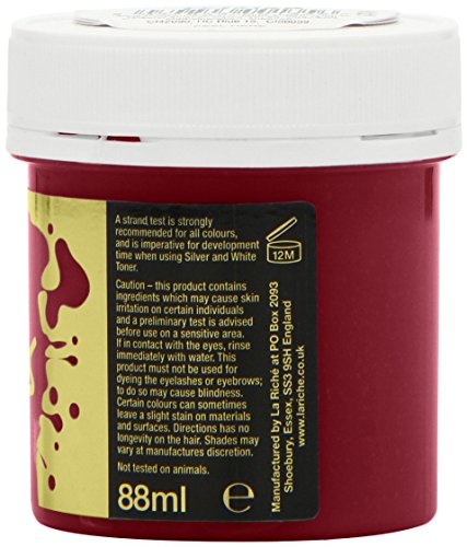 Foto von La Riché Directions Riche Unisex Semi Permanent Haarfarbe, poppy rot, 88 milliliter
