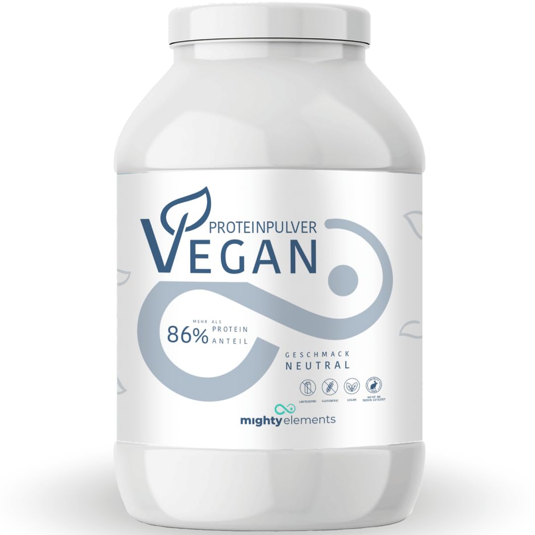 Mighty Elements Veganes Protein Pulver Neutral 1kg - Geschmacksneutral, 85% pflanzliches Eiweiß, 5k-Proteinpulver, zum Backen & Kochen, ohne Gluten, Laktose & Milcheiweiß