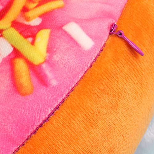 Nunubee Zierkissen Dekorative Donuts Kopfkissen PP Baumwolle Sofakissen Dekokissen Schaumstoff Gefüllt Spielzeug, Rosa