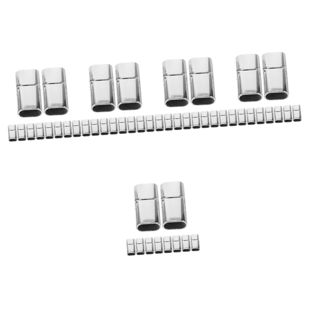 TEHAUX 50pezzi Chiusura Per Chiusure Magnetiche Per Collane e Accessori Per Artigianali Facili Usare e Versatili