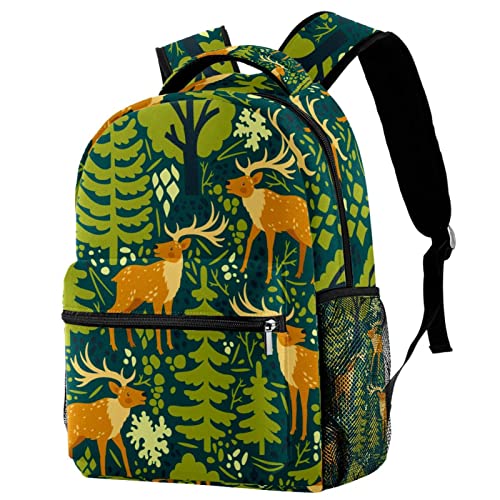 Sac à dos motif carlin pour l'école et le voyage, taille medium en couleur 4
