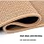 Natural Linen Non Slip Stair Treads for Wooden Steps Indoor Stair Runners Mats with Rubber Backing Stair Carpet 8" x 30" Washable for Children and Pets
