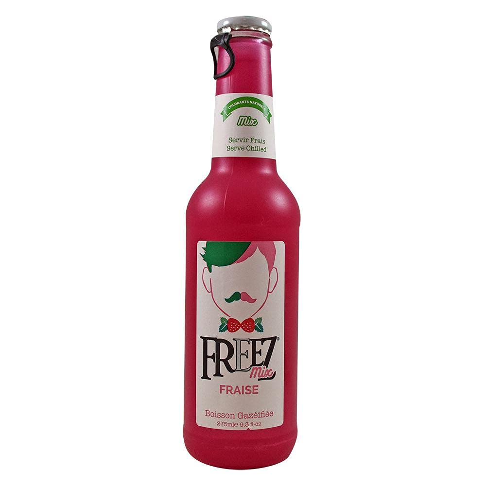 Freez Mix Strawberry Drink Glass Bottle 275ml (24 pack)