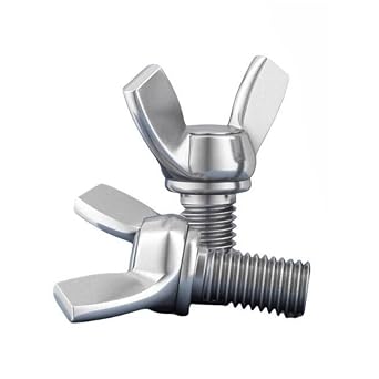 Wing Bolt Wing Screw Stainless Steel Butterfly Bolt Screw Thumb Hand Screws,UNC,Thumb Hand Screws for Electronic Equipment,Wing Bolt Thumb Hand Screws,1/4-20x110pcs