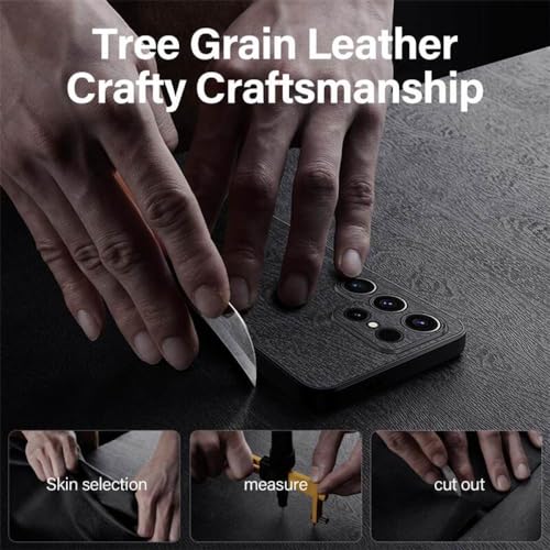 Coque aspect bois pour Samsung Galaxy S23 avec silicone mat élégant