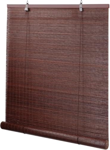 BAYUE Bamboo Blinds for Interior Windows, Roll Up Light Filtering, 36x72 in
