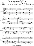 gaudeamus igitur iuvenes dum sumus translation to english  Gaudeamus Igitur Academic Festivel Overture Brahms Easy Piano Sheet Music (English Edition)