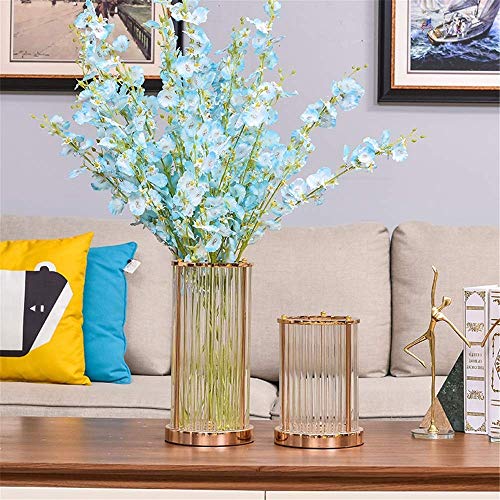 Vase en verre et alliage pour centre de table de mariage chic - 7