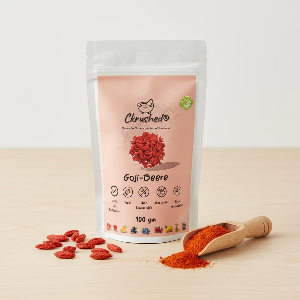 Ckrushed Immunity Shield Set - 3x100g - Orange, Acai & Goji Beeren Pulver - Natürlicher Vitamin C & Zink Booster - Für Immunsystem, Abwehrkräfte & Energy - Vegan & Gefriergetrocknet