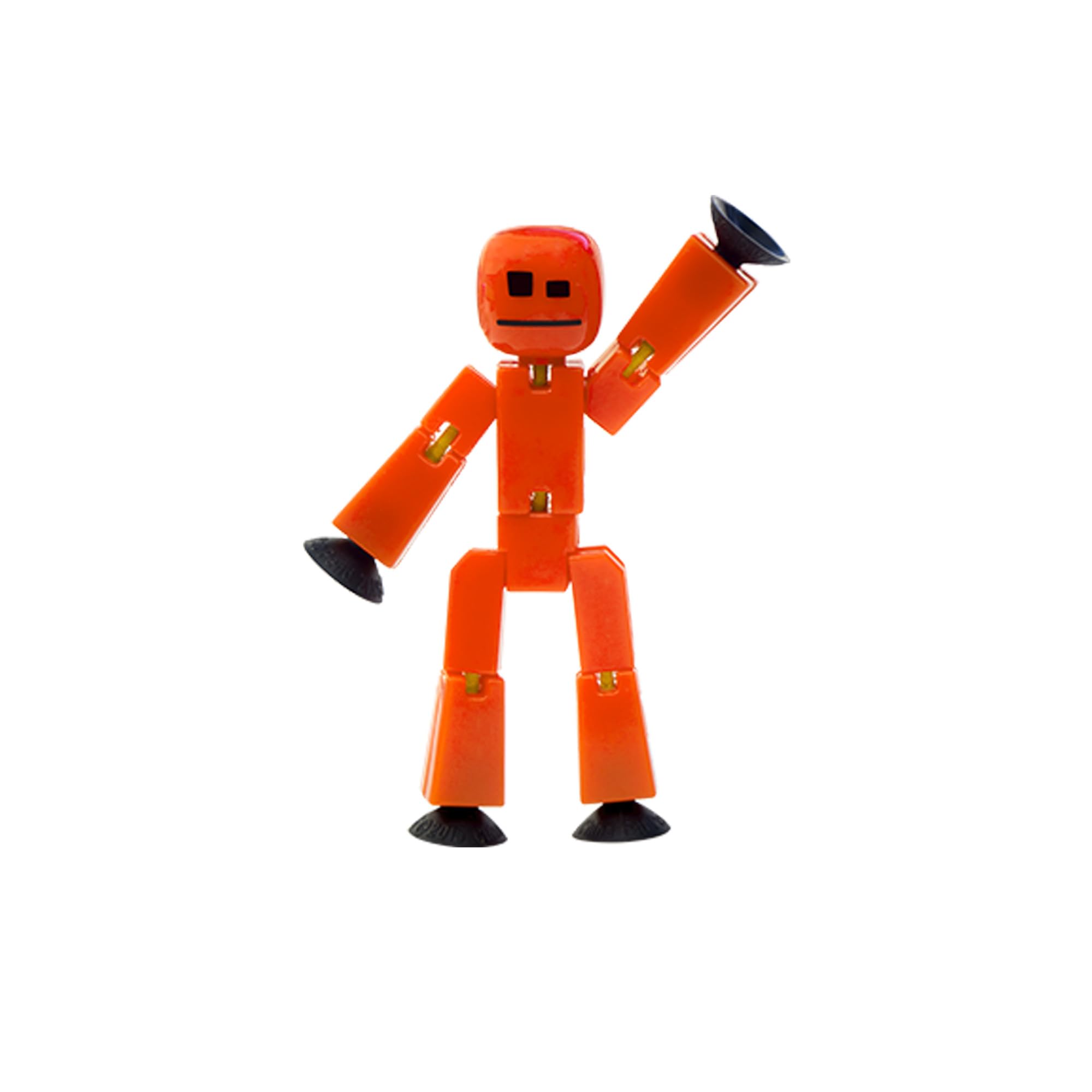 ZingStikBot Single Pack - Includes 1 StikBot - Collectible Action Figures and Accessories, Stop Motion Animation, Ages 4 and Up (Red Orange)