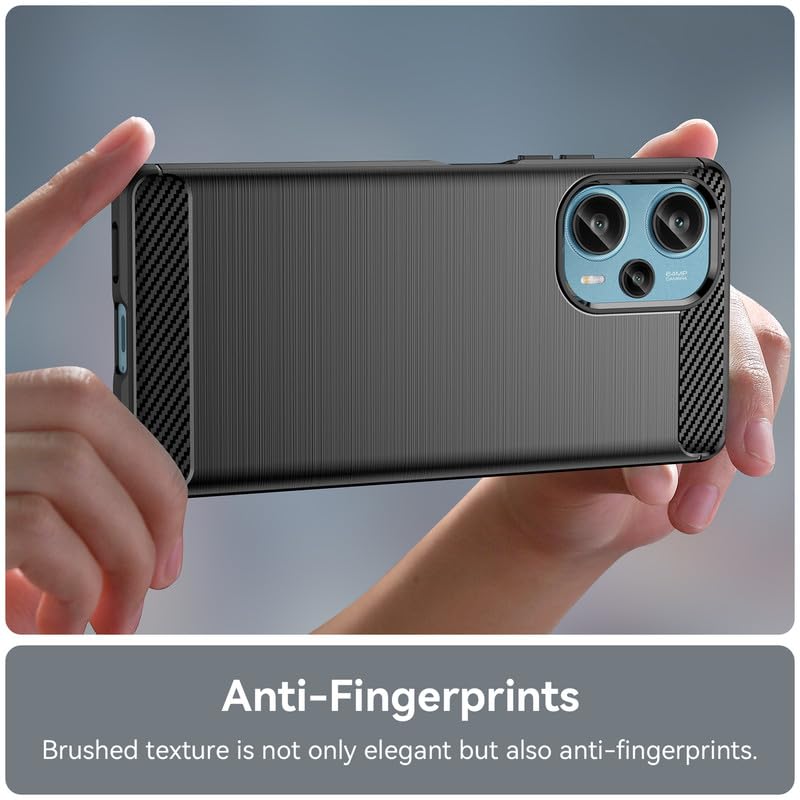 Image of Hybrid Carbon Fiber Back Case for Poco F5 5G (Black)