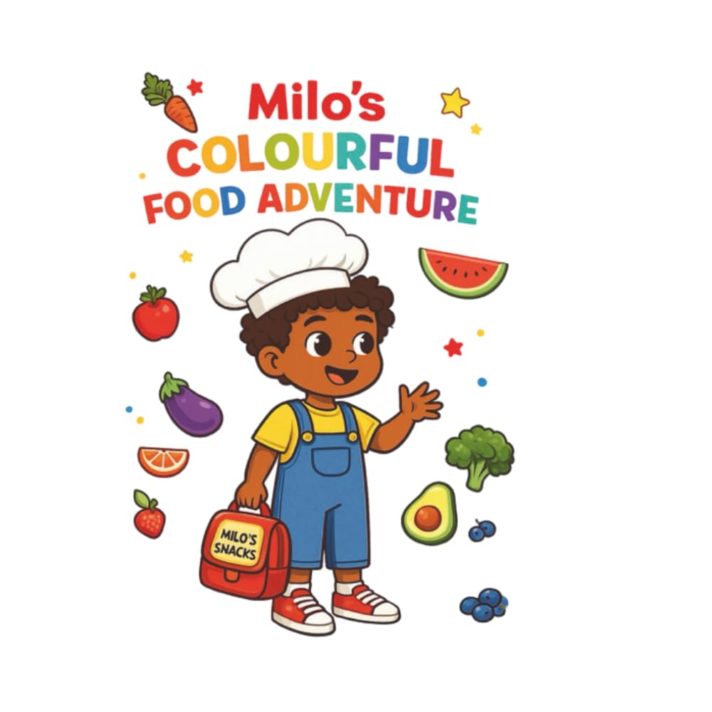 Milo's Colourful Food Adventure: A Fun and Colourful Early Learning Book About Food, Colours and Creativity for Kids Ages 3-5