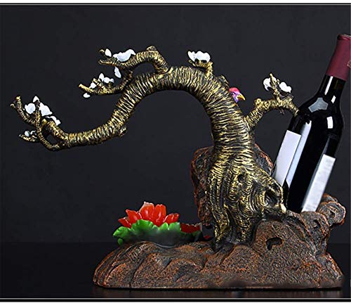 Soporte para botellas de vino con diseño en resina miniatura 3