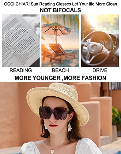 Image of OCCI CHIARI Narrow Reading Glasses Women Colorfull Cute Readers for Petite Face