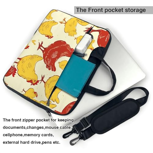 Bolsa Elegante para Laptop con Correa Negra miniatura 3