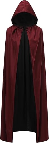 Miniatura 2 de Adult Cloak Toddle,Stand Collar Reversible Cape,Halloween Christmas Costume,Dress up,Wizard,Witch,Vampires Cloak