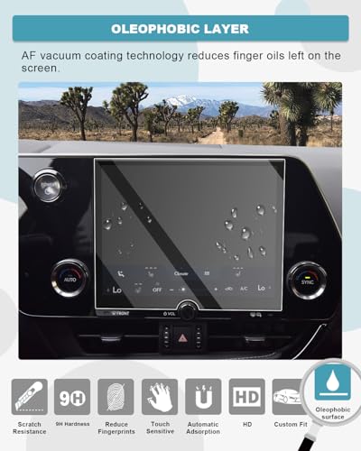 Image of CDEFG for 2025 2026 Lexus RX Screen Protector, 9.8-Inch Touchscreen Tempered Glass for 2023-2025 2026 Lexus RX Accessories, 9H Glass Screen Cover HD Anti Fingerprints