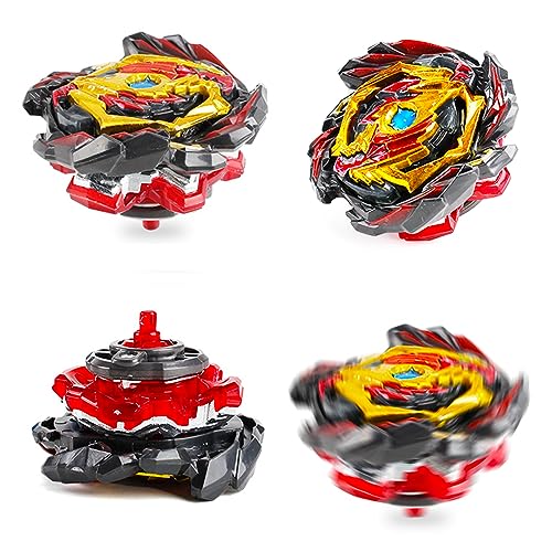 mlywd Spinning Tops Set including Launcher, 4D Metal Fusion Gyros Set, Spinning Top Toy Gift, B-145 - Image 2