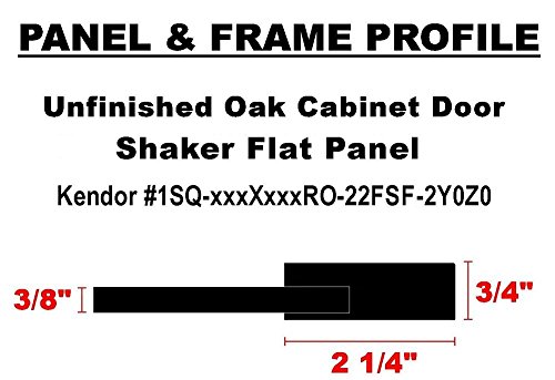 Kendor Unfinished Oak Shaker Drawer Front, 11H X 30W #TOP2