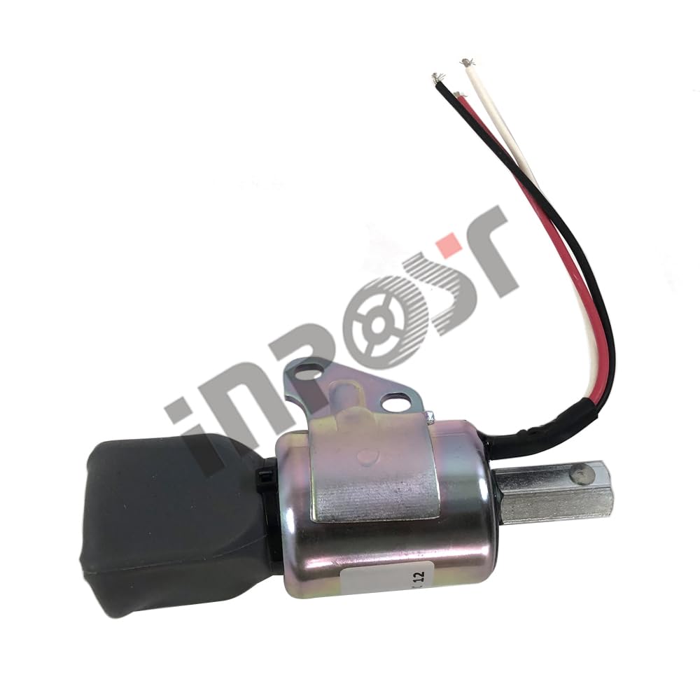 INPOST Solénoïde d'arrêt de carburant 12 V 16851-57723 SA-4899-12 compatible avec moteur Kubota D722 D902 Z482