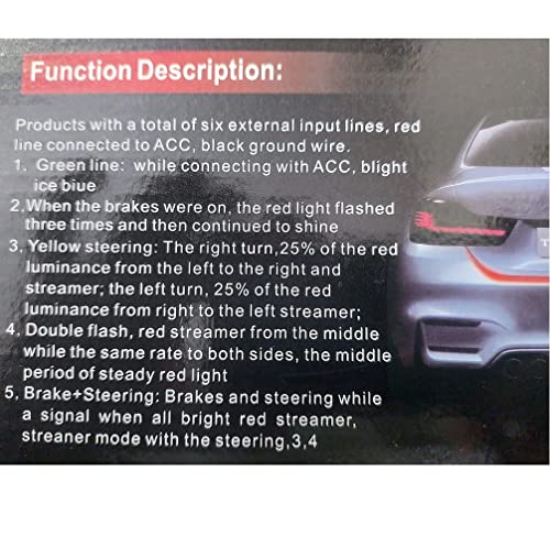 Image of Auto Oprema (AWARD WINNER AT INDIA'S RISING STAR 2024 Led Strip Trunk /Dicky /Boot /Tail Lights Streamer Brake Turn Signal Light Compatible With Tata Tiago Car