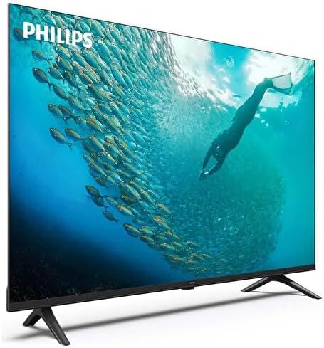 Philips 55PUS7009/62 TV with stand attached, viewed from an angle.