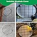 Round Stainless Steel Manhole Cover for Grass, Invisible Sewage Basin Covers/Sump Pump Cover Lid - 16 20 24 28 30 36 40 Inch Diameter, Septic Tank Lid(Dia 15.7IN/40cm)