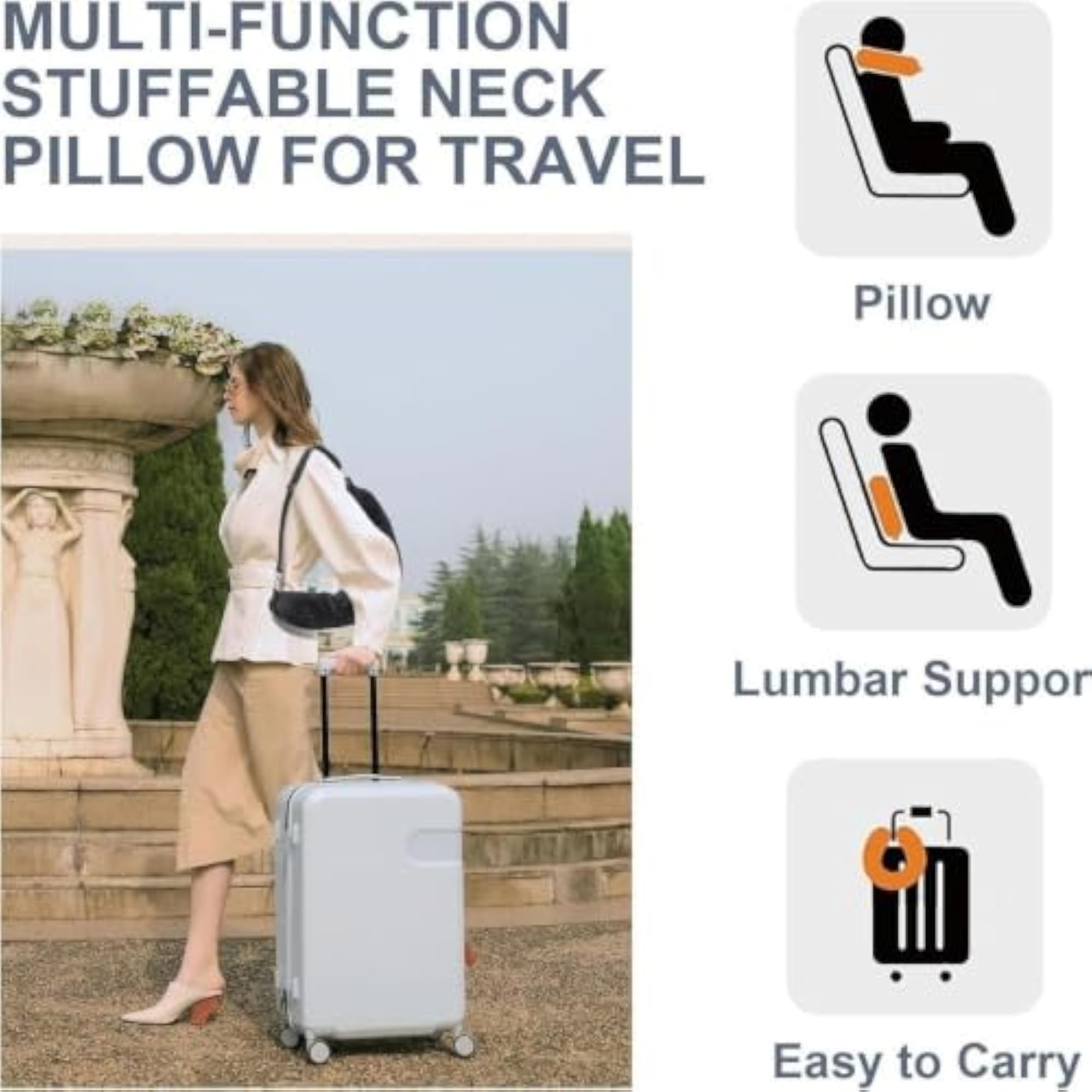 Travel Neck Pillow Case Cover U Shape Storage Bag