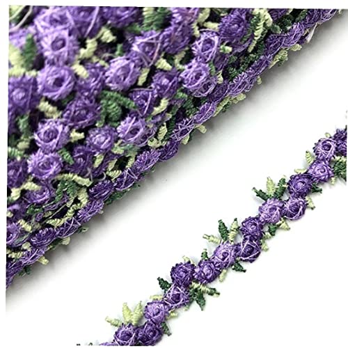 Sanfly 10 Yardas De Encaje De Flores Libas Rosas De Encaje Bordado Vestidos De Novia Vestidos De Boda Embelligo De Costura Decoración De Bricolaje Cover