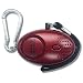 Metalic Red Mini Loud Personal Staff Panic Rape Attack Safety Security Keyring Keychain Alarm with Torch 140DB