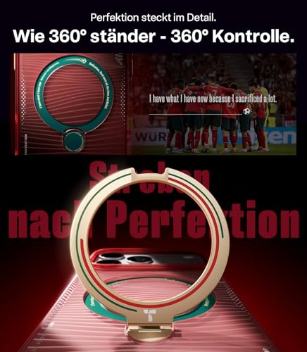 TORRAS Q3 Air x Portuguese Football Federation (FPF) Limitierte Auflage für iPhone 17 Pro hülle mit echtem Airbags Doppelter Schutz & 360°… – Ansicht 5