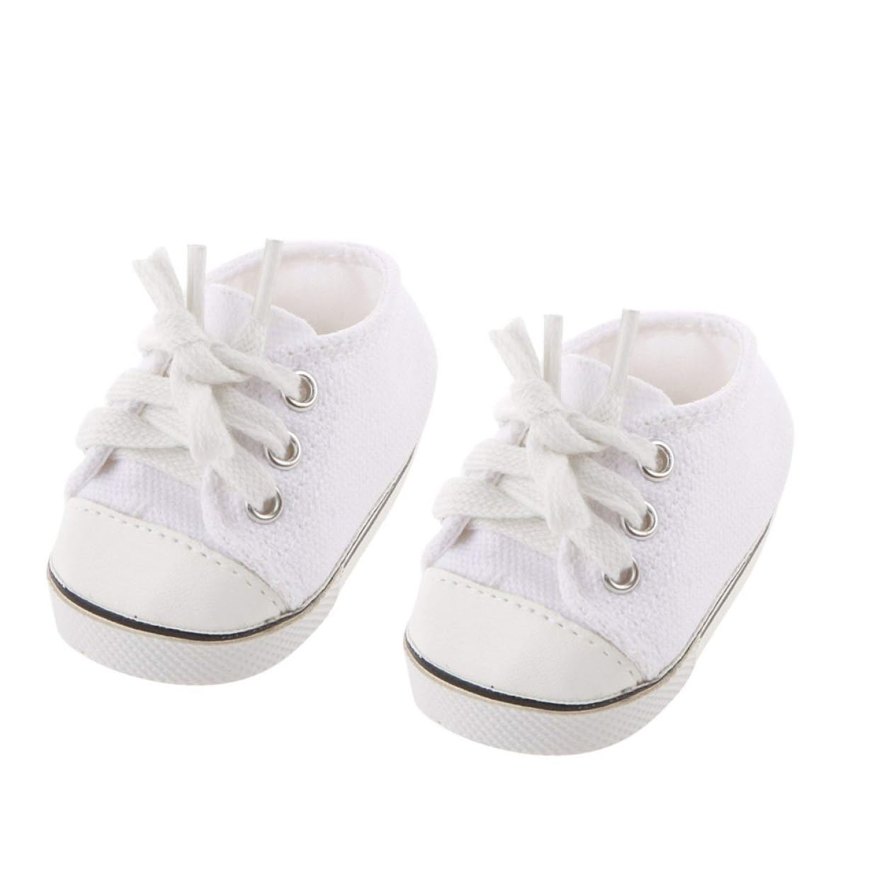 Scarpe da bambola da 1 reair bianca casual skateboarding calzature per bambini da 18 pollici giocattoli per bambini, mini bambola
