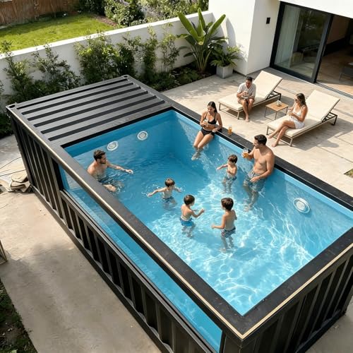 Outdoor Prefabricated Pool – Container Swimming Solution for Home, Villa,