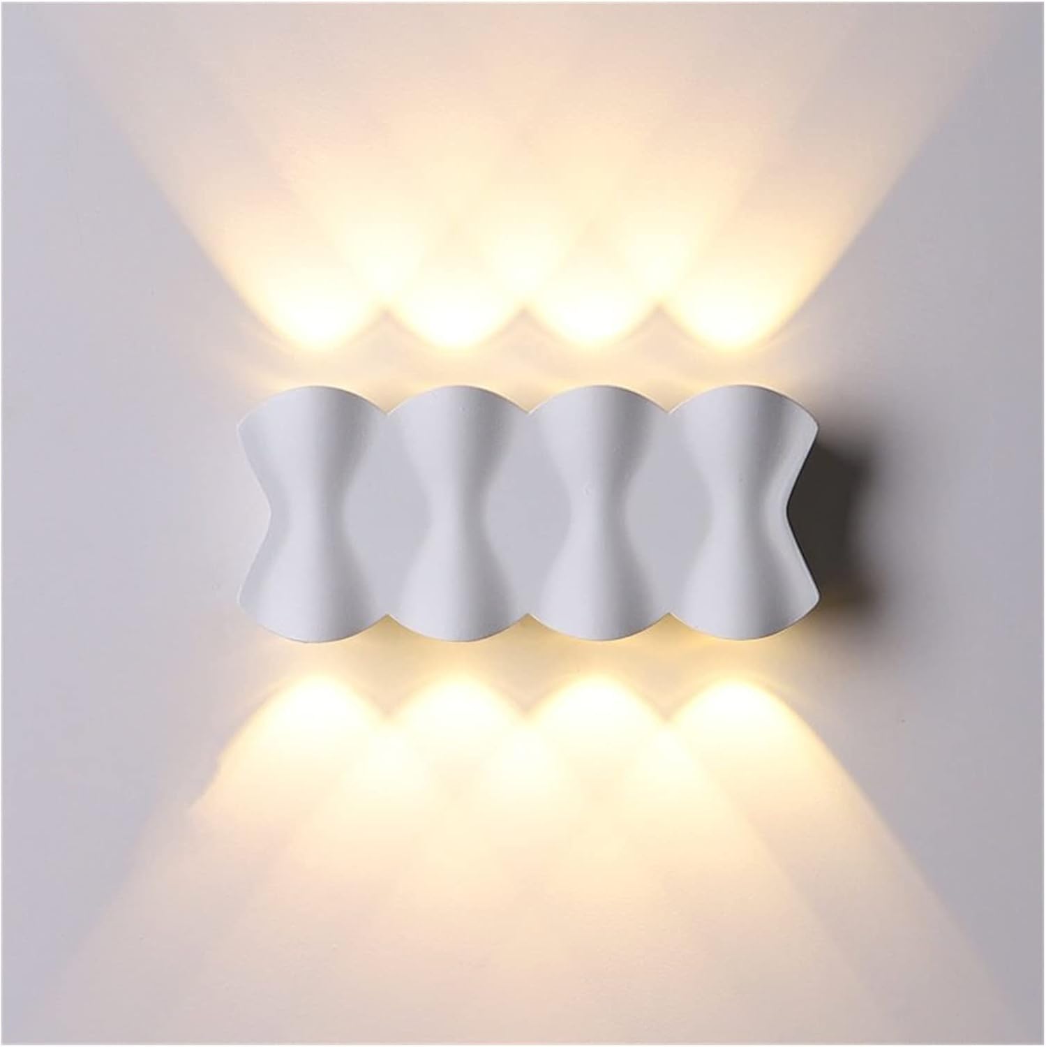 SMCCYYSD Waterproof Outdoor Wall Lamp - Double LED Courtyard Lighting for Corridor, Staircase & Exterior Door Stylish Chandelier Design