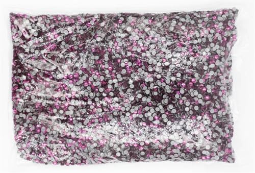 Strass hotfix fuchsia en grand sac de vrac pour vêtement - 2