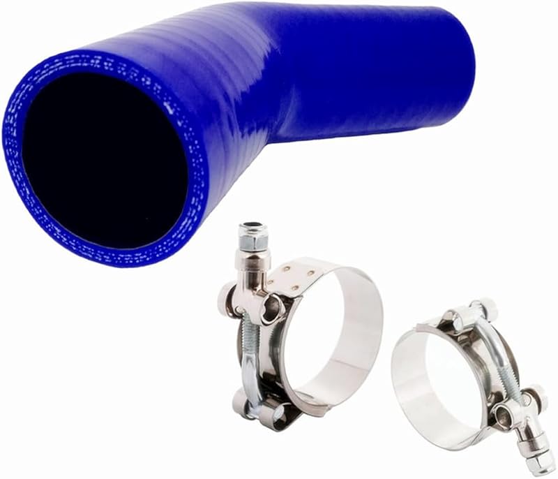 Redutor de silicone reforçado em cotovelo 45° AotoKoop 38–51 mm azul – 1 unidade