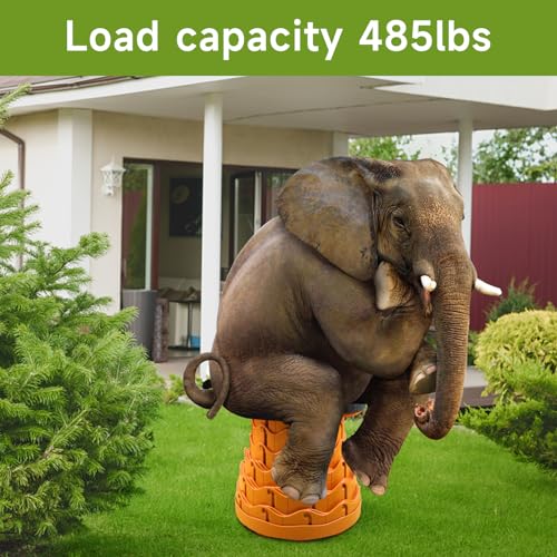 Image of Upgraded Folding Stool - 485lbs Load Capacity,Telescopic Stool,Portable Collapsible Seat for Camping,Fishing,Hiking,Travel