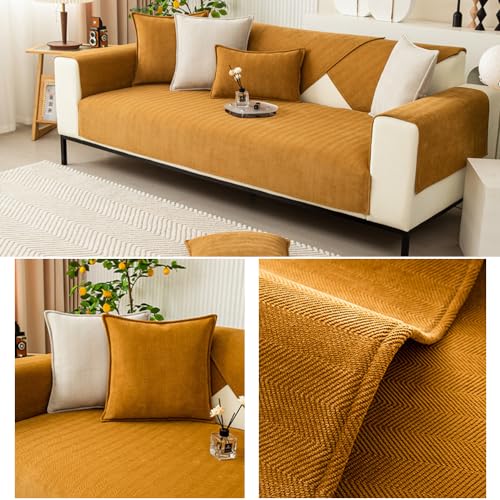 NUODWELL Herringbone Chenille Sofa Cover 1/2/3/4 Seater - Image 4