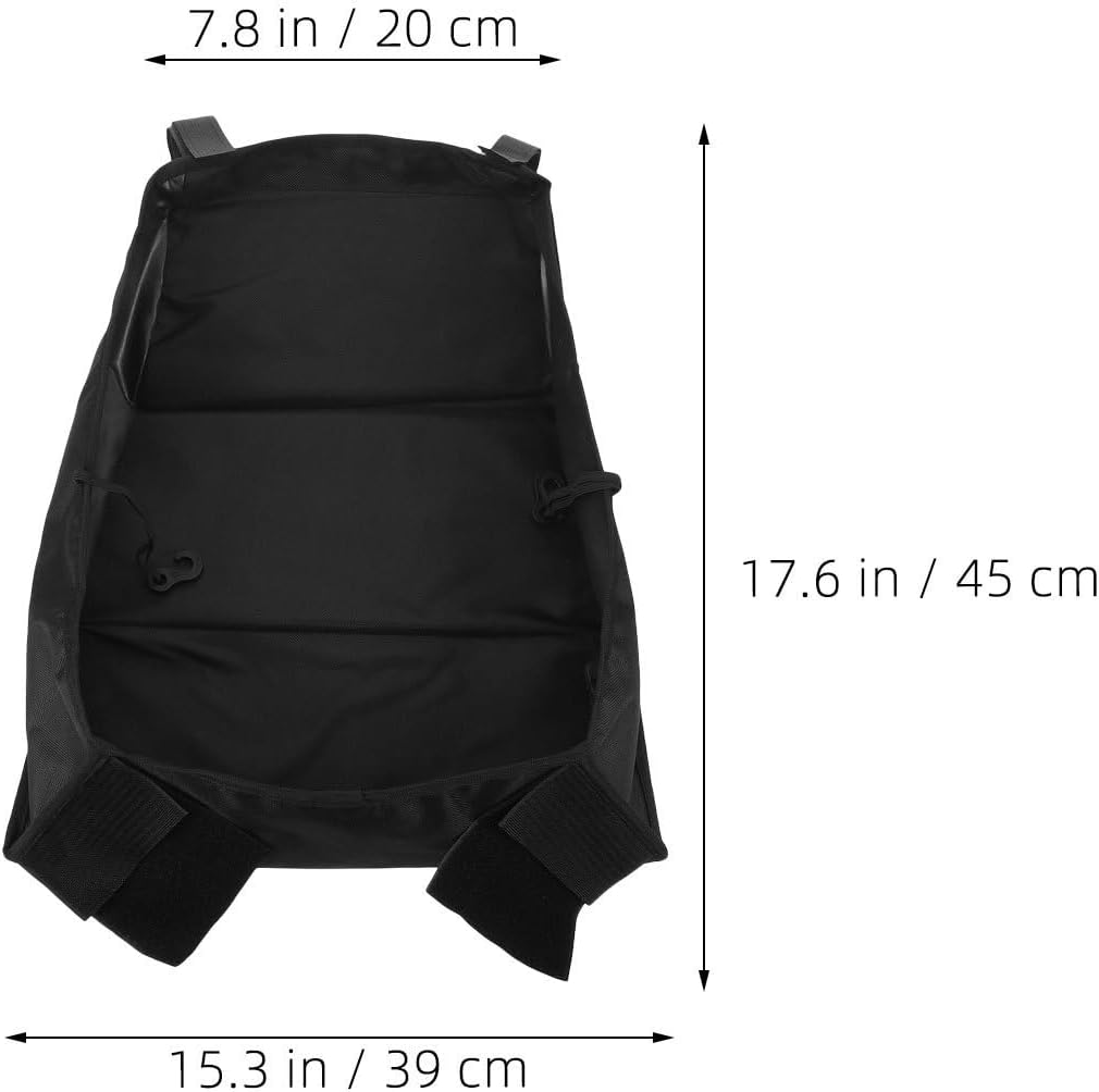 WOONEKY 2pcs Stroller Storage Basket Organizer Bag Black Oxford Cloth image 2