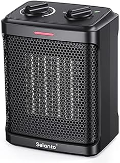 Portable Electric Space Heater for indoor use,1500W Ceramic Portable Heater with 4 Modes, Safety & Fast - Quiet Heat, Small Mini Electric Heater for Indoor Office Room Desktop Home Use