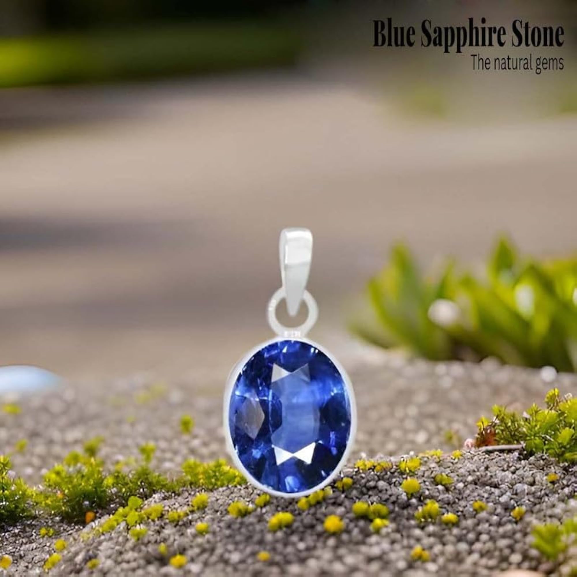 Natural Neelam 4.25 Ratti Certified Gemstone Pendant