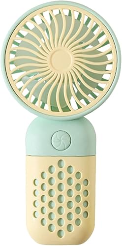 Miniatura 1 de Ventilador de mano portátil recargable por USB, mini ventilador de bolsillo silencioso adecuado para viajestrabajomaquillajeoficina, ventilador de