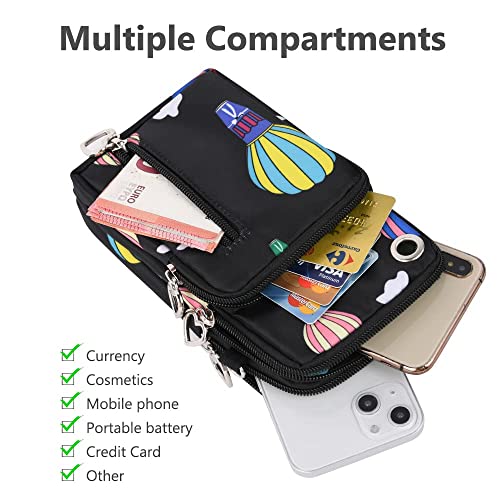 Nylon Crossbody Wallet - Travel Phone Purse, Shoulder Bag, Arm Bag3