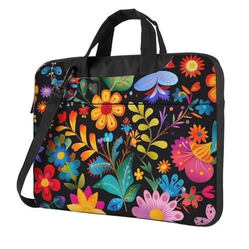 Maletín para portátiles 14 pulgadas con diseño floral miniatura 1